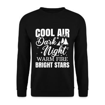 Camping - Unisex Pullover - Schwarz - Vorne - Alina (178cm) & Michal (187cm)