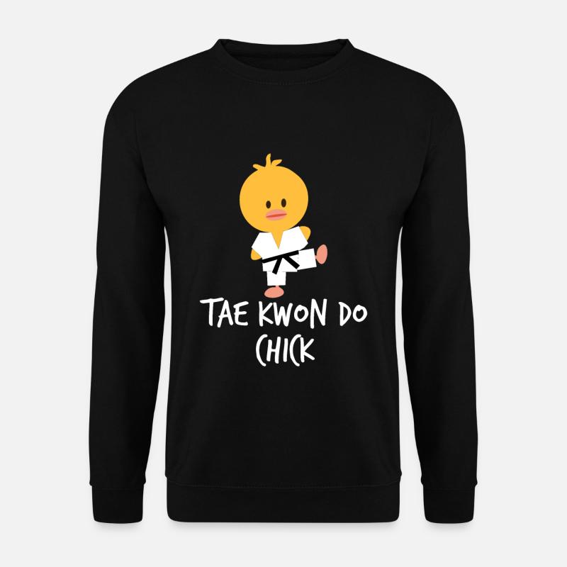 Tae kwon do Frau Mädchen Chick lustig Geschenk - Unisex Pullover - Schwarz
