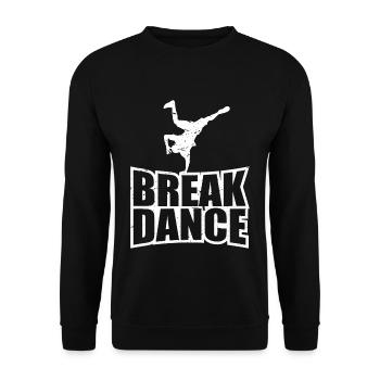 Breakdance Breakdancer Geschenk Kinder Junge Tanz - Unisex Pullover - Schwarz - Vorne - Alina (178cm) & Michal (187cm)
