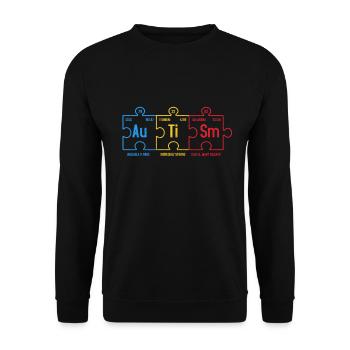 Autismus - Unisex Pullover - Schwarz - Vorne - Alina (178cm) & Michal (187cm)