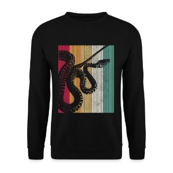 Vintage Serpent - Sweat-shirt Unisexe - noir - Devant - Alina (178cm) & Michal (187cm)