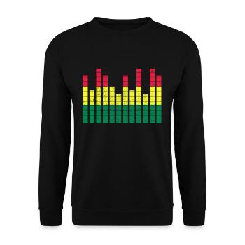 Reggae - Dub Dancehall Rasta Rastafari Jamaica - Sweat-shirt Unisexe - noir - Devant - Alina (178cm) & Michal (187cm)