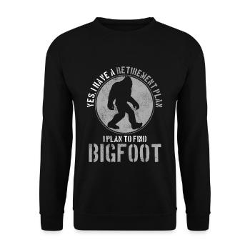 Bigfoot - Unisex Pullover - Schwarz - Vorne - Alina (178cm) & Michal (187cm)