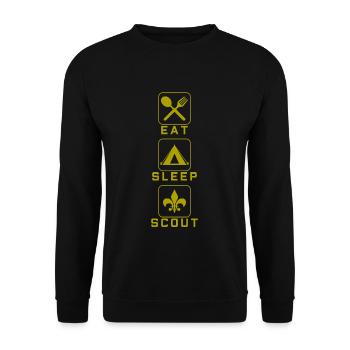 scout - Sweat-shirt Unisexe - noir - Devant - Alina (178cm) & Michal (187cm)