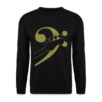 Bass Player - Bassist Bassgitarre musicien cadeau - Sweat-shirt Unisexe - noir - Devant - Alina (178cm) & Michal (187cm)