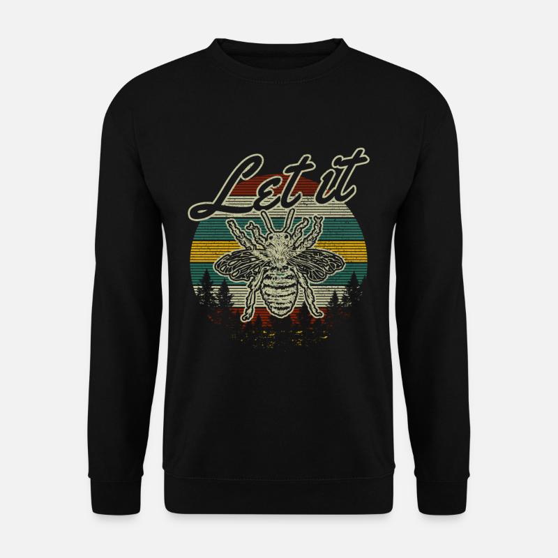 Let It Bee - Biene Imker Geschenk - Unisex Pullover - Schwarz