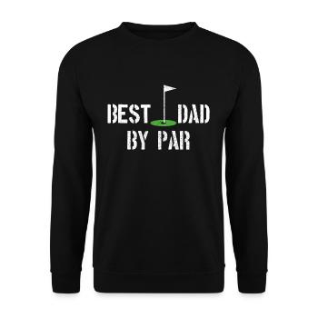 Best Dad - Father Golf Father's Day Gift - Unisex Sweatshirt - black - Front - Alina (178cm) & Michal (187cm)