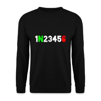 moto - Sweat-shirt Unisexe - noir - Devant - Alina (178cm) & Michal (187cm)