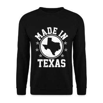 Texas - Unisex Pullover - Schwarz - Vorne - Alina (178cm) & Michal (187cm)