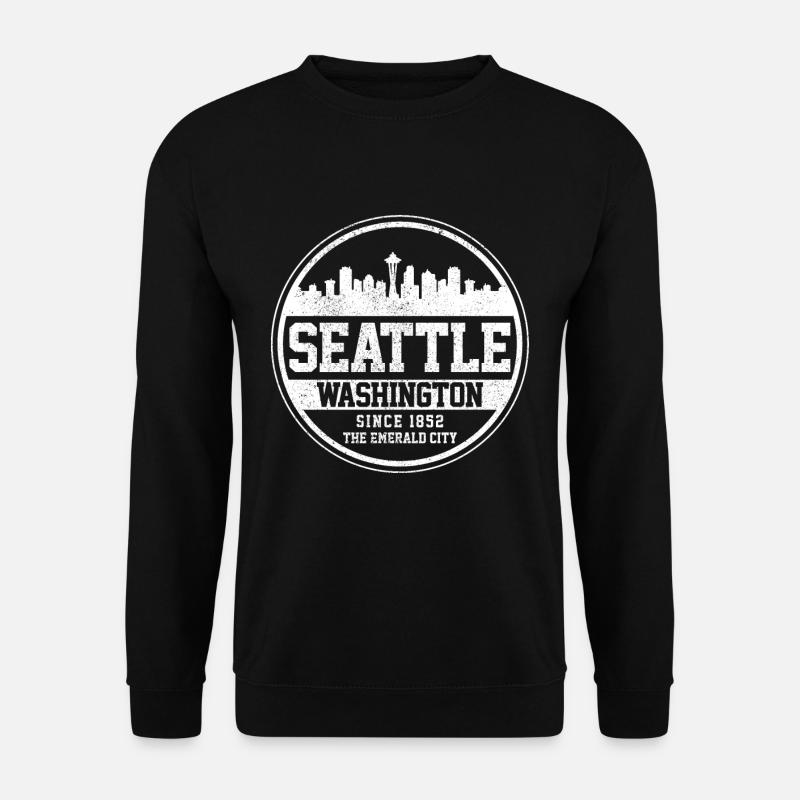 Seattle Washington - Unisex Sweatshirt - black