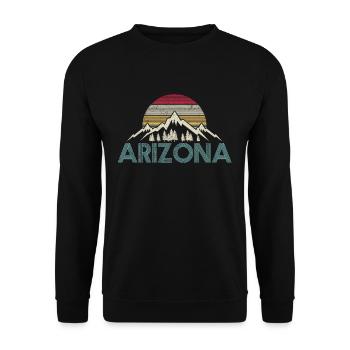 Arizona vintage - Unisex Sweatshirt - black - Front - Alina (178cm) & Michal (187cm)