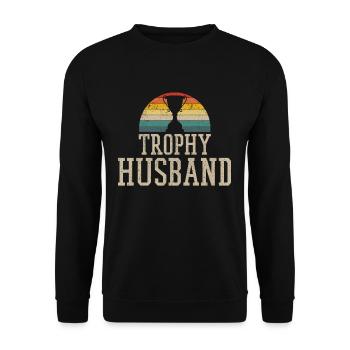 Mariage Anniversaire Mariage Mari Vintage - Sweat-shirt Unisexe - noir - Devant - Alina (178cm) & Michal (187cm)