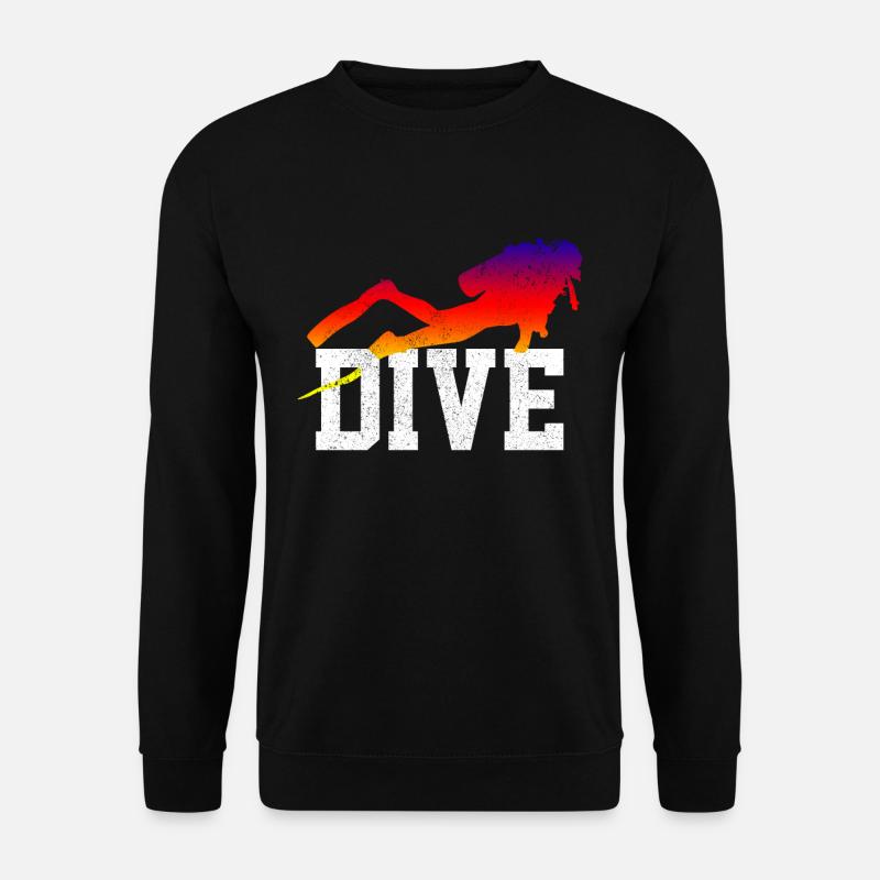 Tauchen - Taucher Geschenk - Unisex Pullover - Schwarz