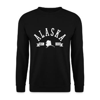 Alaska - Unisex Sweatshirt - black - Front - Alina (178cm) & Michal (187cm)