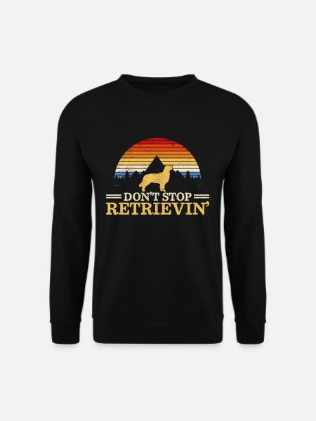Golden Retriever Vintage - Unisex Pullover - Schwarz