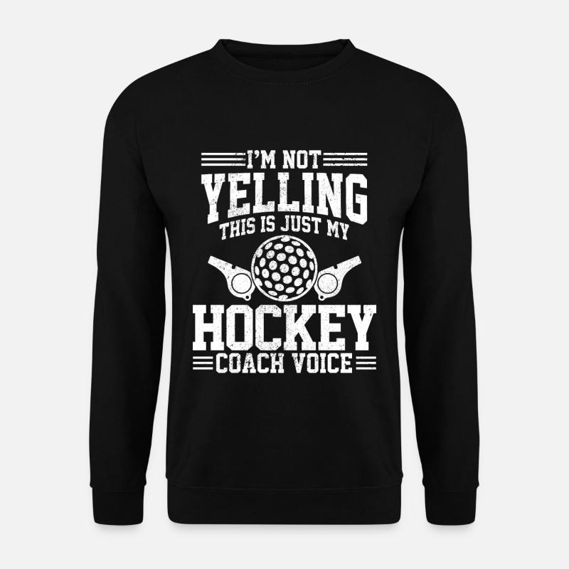 Hockey Coach Trainer Feldhockey Lustig Geschenk - Unisex Pullover - Schwarz
