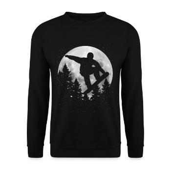 Snowboard - Unisex Pullover - Schwarz - Vorne - Alina (178cm) & Michal (187cm)