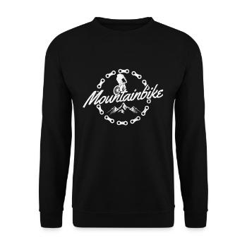 Cadeau vtt vtt - Sweat-shirt Unisexe - noir - Devant - Alina (178cm) & Michal (187cm)