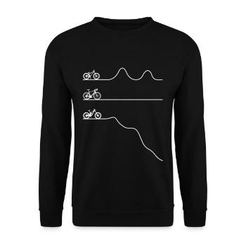 VTT - Vélo de route Dirtbike Vélo de descente - Sweat-shirt Unisexe - noir - Devant - Alina (178cm) & Michal (187cm)