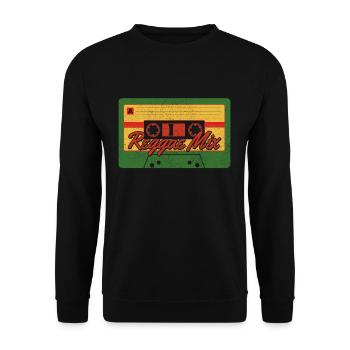 Reggae - Unisex Sweatshirt - black - Front - Alina (178cm) & Michal (187cm)