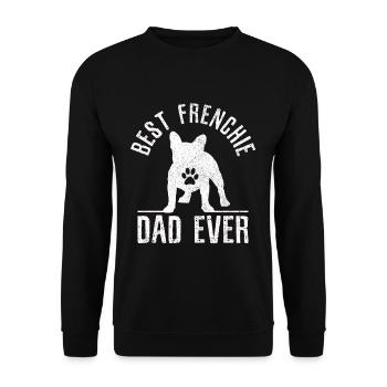 Bulldog français - Sweat-shirt Unisexe - noir - Devant - Alina (178cm) & Michal (187cm)