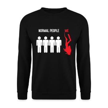 Diving - Diver Funny Gift - Unisex Sweatshirt - black - Front - Alina (178cm) & Michal (187cm)