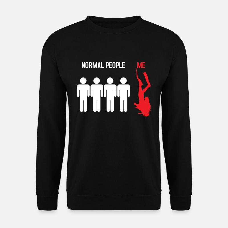 Tauchen - Taucher Lustig Geschenk - Unisex Pullover - Schwarz