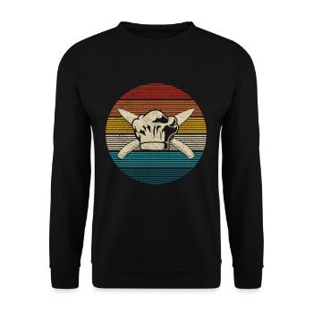 cuisinier - Sweat-shirt Unisexe - noir - Devant - Alina (178cm) & Michal (187cm)