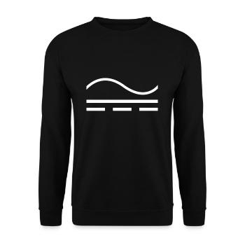 Électricien symbol signal électrotechnique cadeau - Sweat-shirt Unisexe - noir - Devant - Alina (178cm) & Michal (187cm)