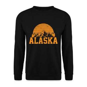 Alaska - Unisex Sweatshirt - black - Front - Alina (178cm) & Michal (187cm)