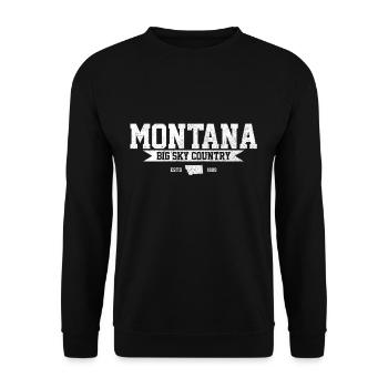 Montana - Unisex Pullover - Schwarz - Vorne - Alina (178cm) & Michal (187cm)