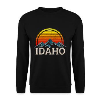 Idaho - Unisex Sweatshirt - black - Front - Alina (178cm) & Michal (187cm)