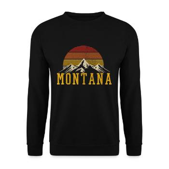 Montana - Unisex Pullover - Schwarz - Vorne - Alina (178cm) & Michal (187cm)