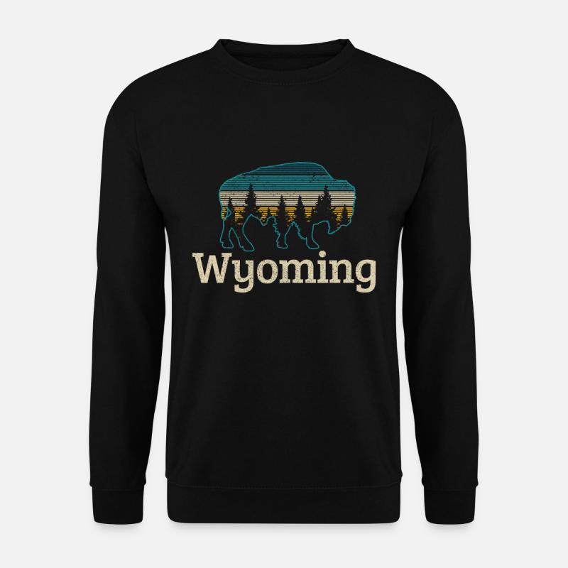 Wyoming Bison - Unisex Pullover - Schwarz