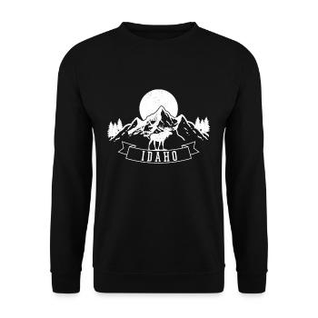 Idaho - Unisex Sweatshirt - black - Front - Alina (178cm) & Michal (187cm)