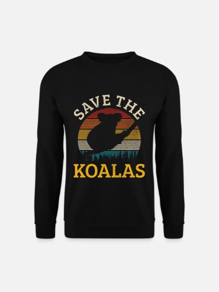 Koala - Unisex Pullover - Schwarz