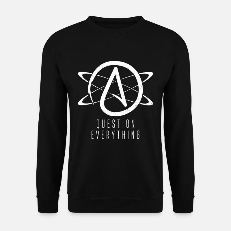 Atheist atheism symbol - Unisex Sweatshirt - black