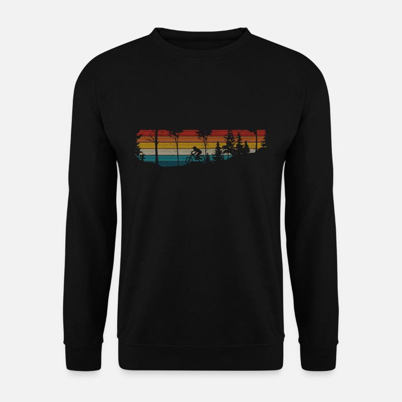 Mountainbike Vintage MTB Geschenk - Unisex Pullover - Schwarz