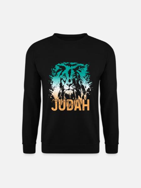 Lion Of Judah Reggae Musik Rastafari Rasta - Unisex Pullover - Schwarz