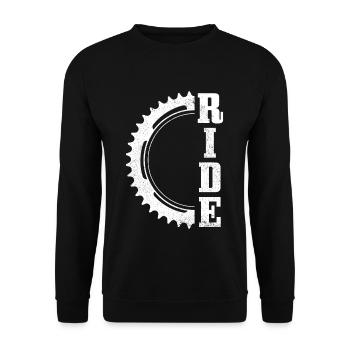 Cadeau de descente VTT RIDE VTT - Sweat-shirt Unisexe - noir - Devant - Alina (178cm) & Michal (187cm)