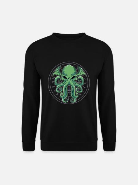 Cthulhu Mythos AlterKunststil Geschenk - Unisex Pullover - Schwarz