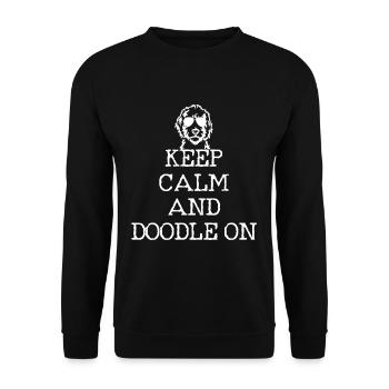 Goldendoodle Labradoodle - Sweat-shirt Unisexe - noir - Devant - Alina (178cm) & Michal (187cm)