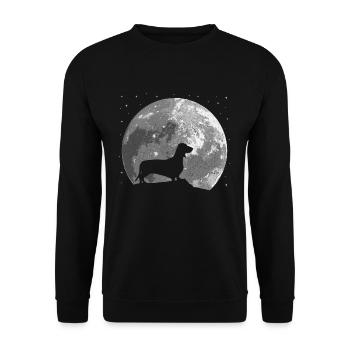 Dackel - Sweat-shirt Unisexe - noir - Devant - Alina (178cm) & Michal (187cm)