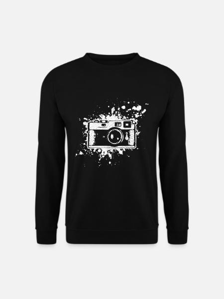 Fotograf Vintage Kamera Geschenk - Unisex Pullover - Schwarz