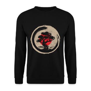 bonsai - Unisex Sweatshirt - black - Front - Alina (178cm) & Michal (187cm)