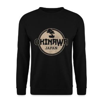 Okinawa Japon Bonsaï - Sweat-shirt Unisexe - noir - Devant - Alina (178cm) & Michal (187cm)