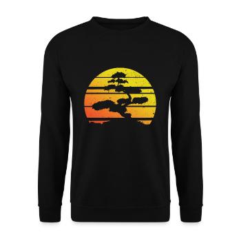 Bonsai - Unisex Pullover - Schwarz - Vorne - Alina (178cm) & Michal (187cm)