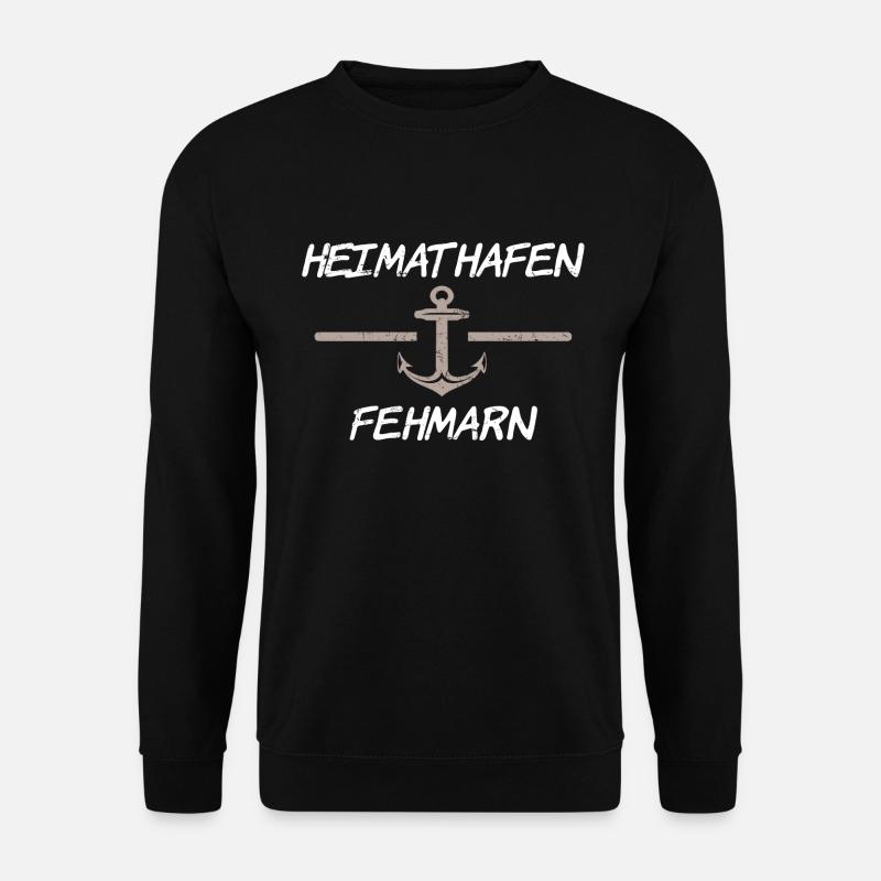 Heimathafen Fehmarn - Unisex Pullover - Schwarz