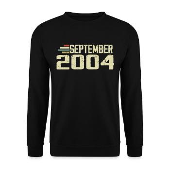 September 2004 Vintage Gift Idea September 2004 - Unisex Sweatshirt - black - Front - Alina (178cm) & Michal (187cm)