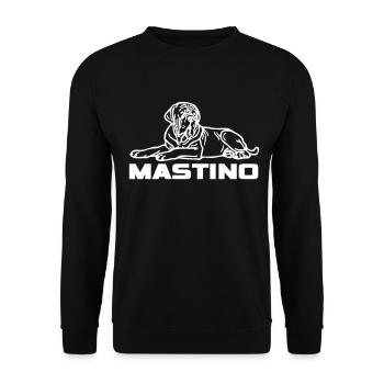 mastino © www.dog-power.nl - Unisex Sweatshirt - black - Front - Alina (178cm) & Michal (187cm)